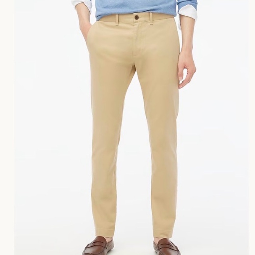 J. Crew Men's Slim-fit flex chino pant - Khaki Size 34x32 #H3167